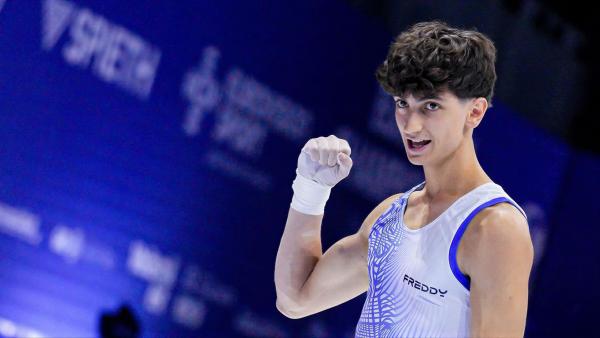 Gabriele Targhetta campione nel cavallo con maniglie