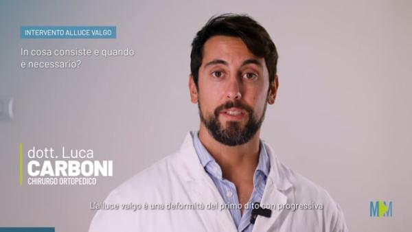 L'intervento all'alluce valgo